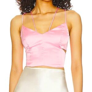 Superdown Jaylin Pink Crop Top